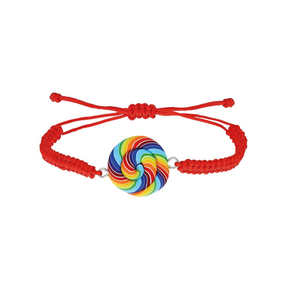 Tres Jolie Lollie Rainbow Lolipop Bileklik Kırmızı