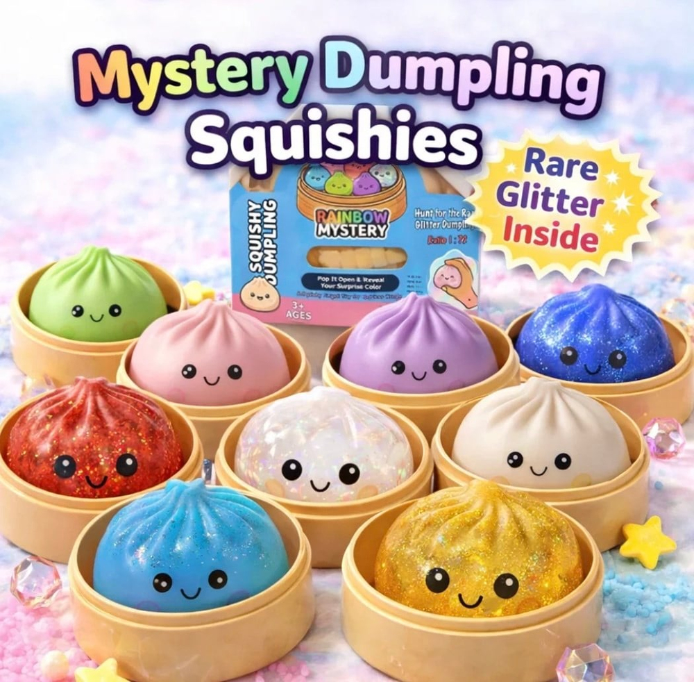 Schylling Squishy Rainbow Mystery Bun Dumpling Sürpriz Kutu