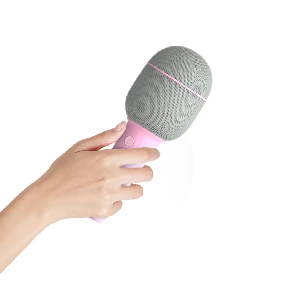 Mob 5 Farklı Eğlenceli Ses Efektli Karaoke Mikrofon ve Bluetooth Hoparlör Mavi