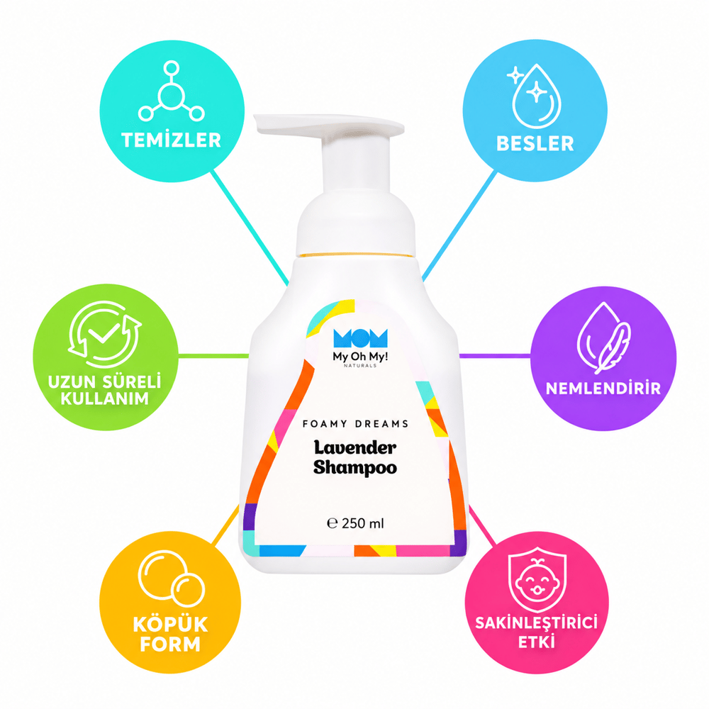 My Oh My! Naturals Foamy Dreams %100 Doğal Lavantalı Köpük Çocuk Şampuanı