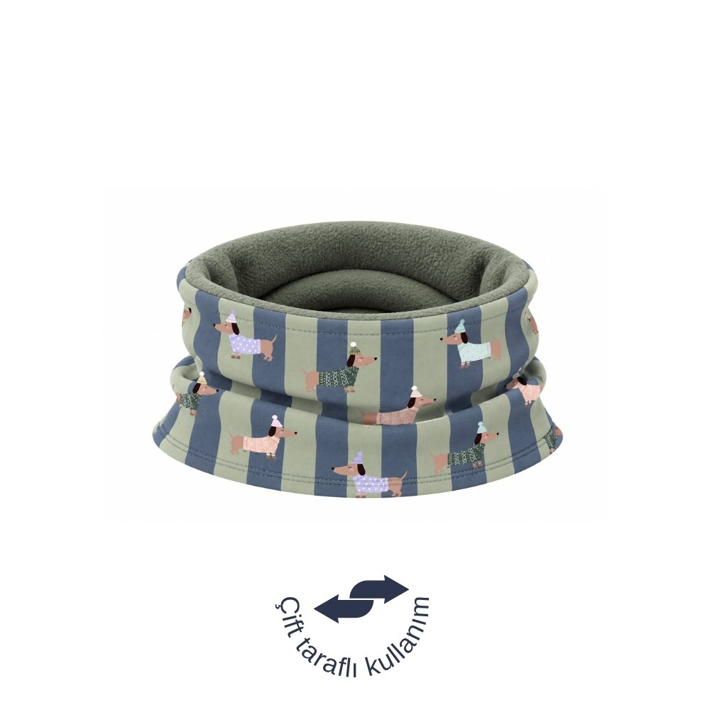 Asu Baby & Kids Doggy Green Cozy Çift Taraflı Boyunluk