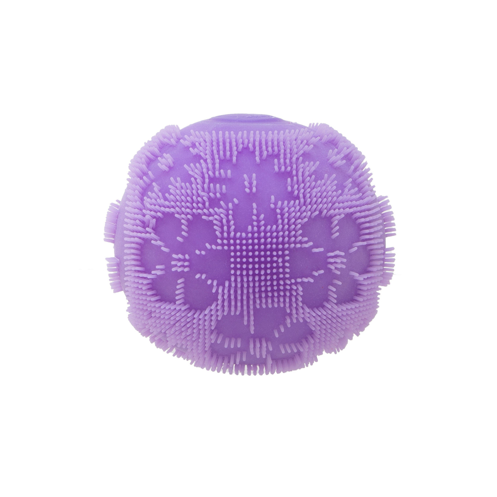 NeeDoh Fuzz Ball Flower Power Dokulu Squishy Oyuncak Mor