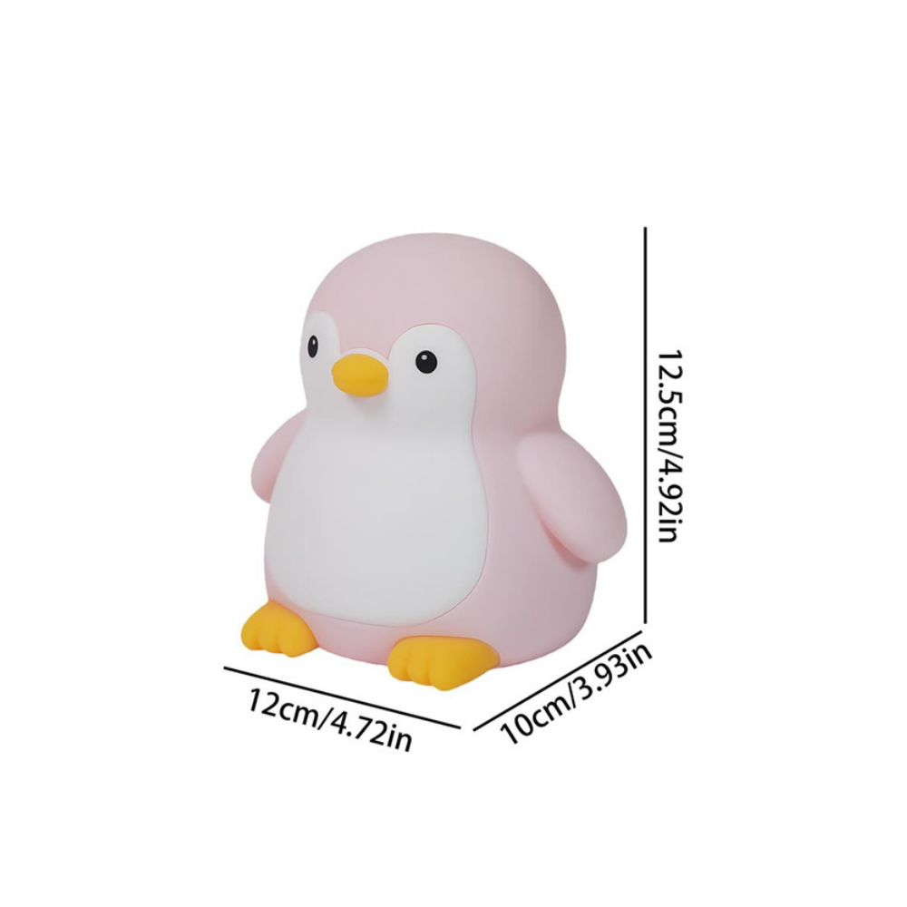 Acornia Sevimli Penguen Gece Lambası Pembe