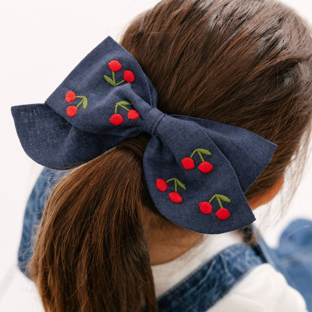 Jasmie Petibow Cheerie Nakışlı Fiyonk Toka