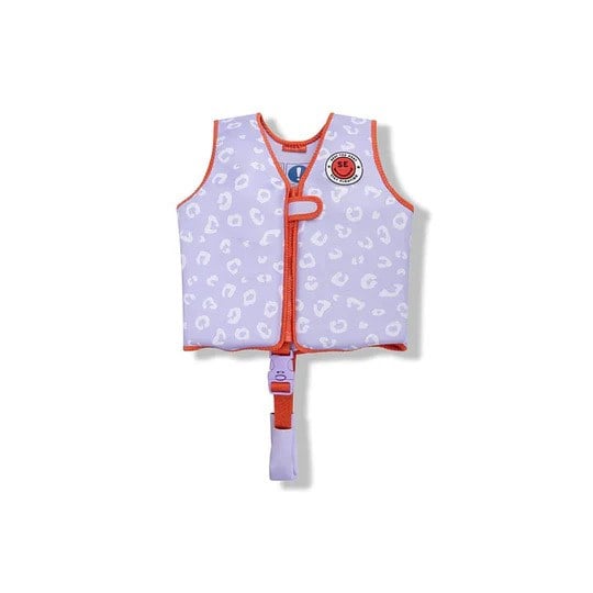 Swim Essentials Leopard Lila Köpük Dolgulu Yüzme Yeleği