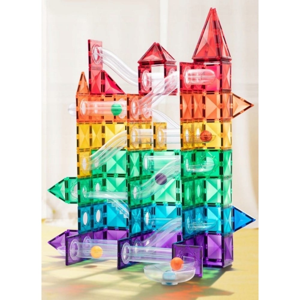 Mideer Renkli Magnetic Tiles Parkur 100 Parça