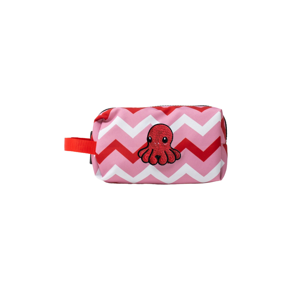 JantiFox Pembe Zigzag Desenli Çok Amaçlı Mini Çanta | Ahtapot 