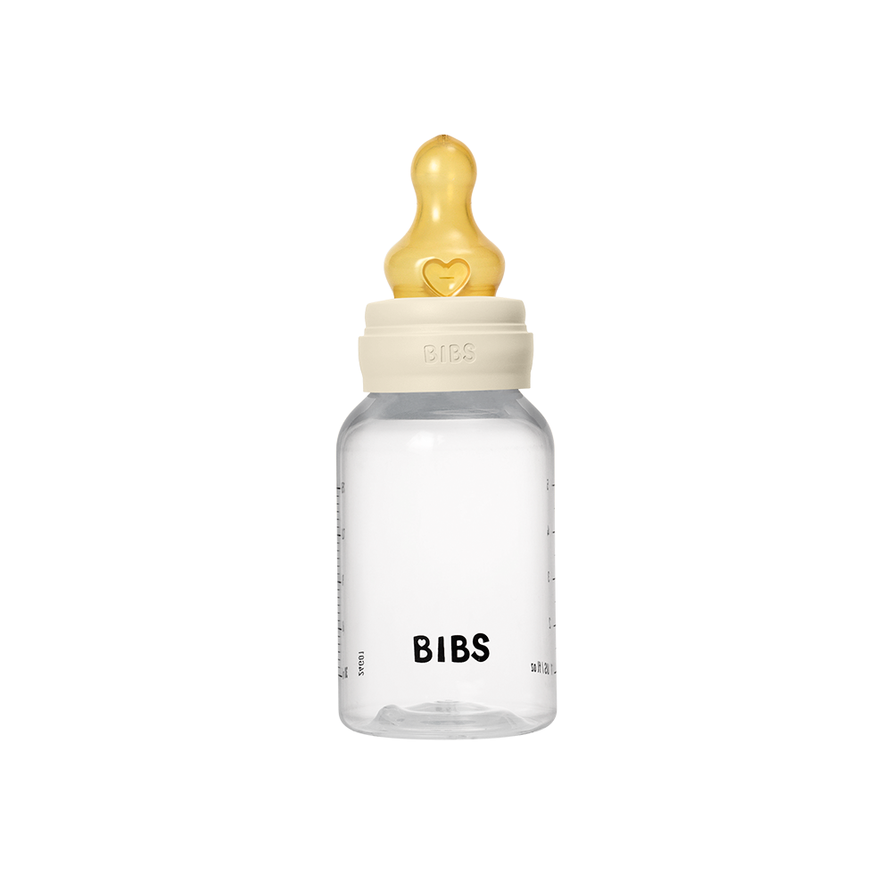 Bibs Baby PP Bottle Kauçuk Uç Yavaş Akış Biberon | Ivory 150 ml