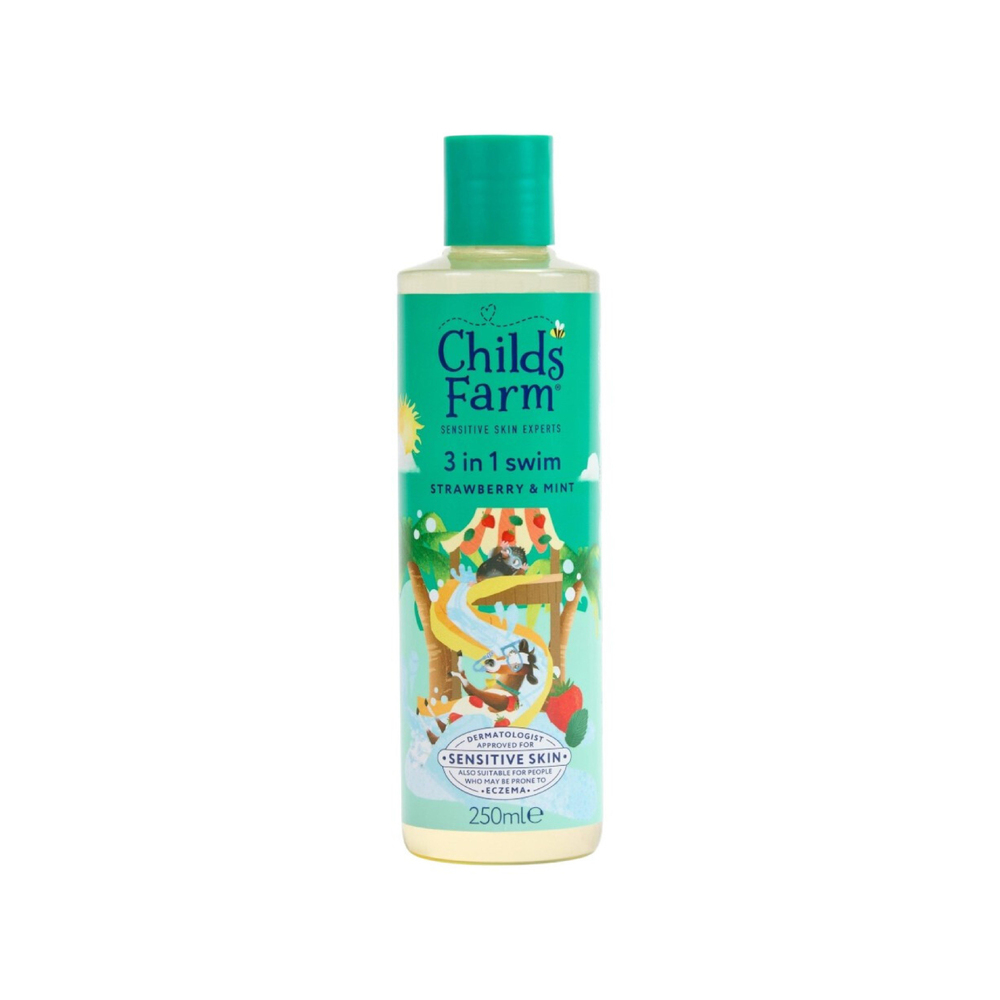 Childs Farm Çilek Ve Organik Nane Özlü 3'lü Arada Yüzme Sonrası Şampuanı 250 ml