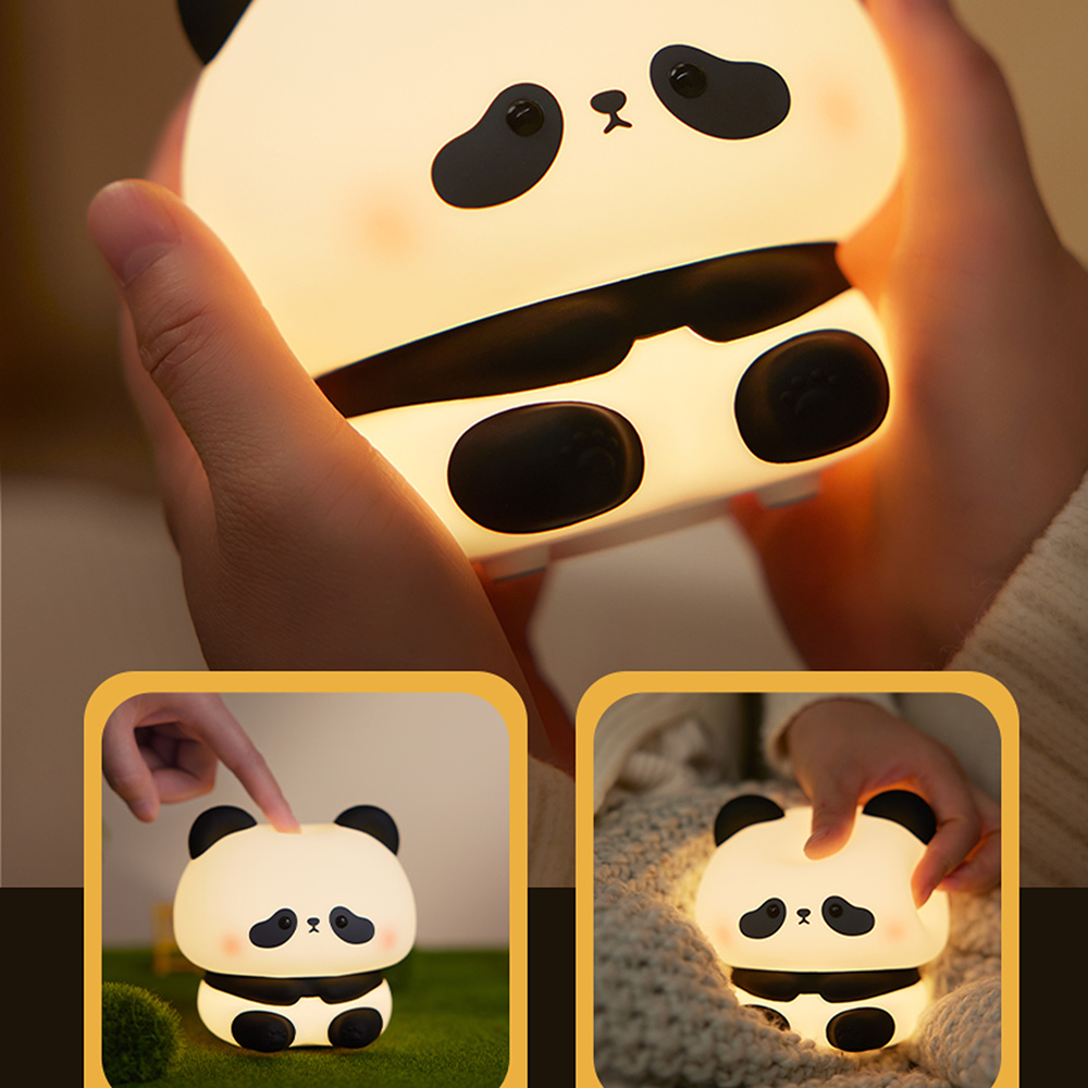 Acornia Masum Panda Silikon Gece Lambası