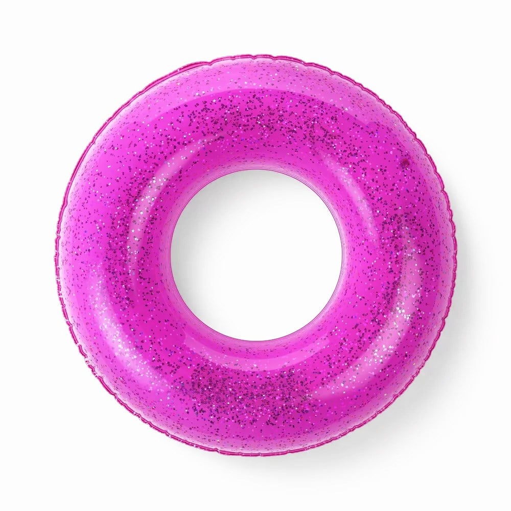 Sun Squad Glitter Pool Inner Tube Pink Yüzme Simidi 92 cm