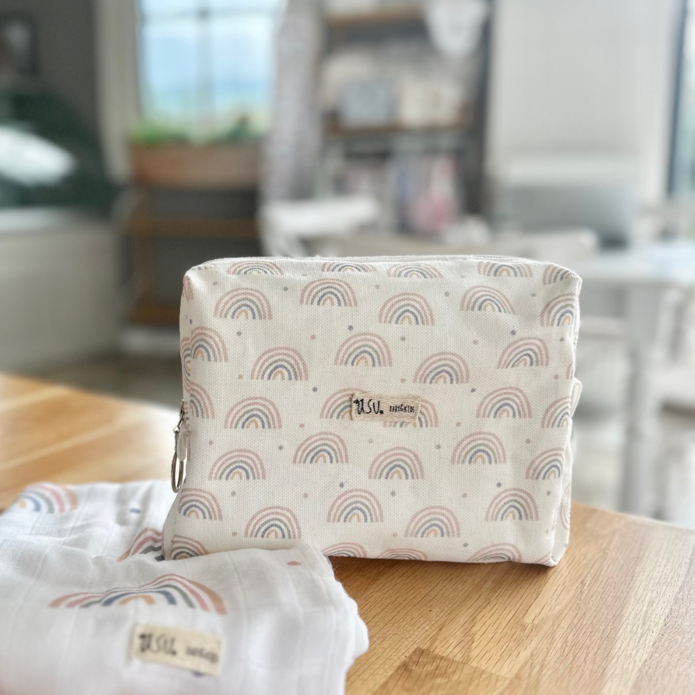 Asu Baby Pastel Rainbow Sıvı Geçirmez Çanta