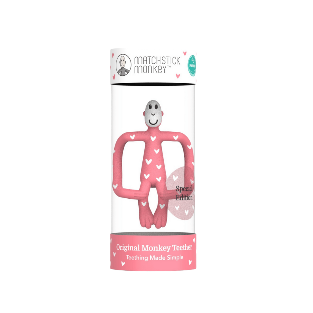Matchstick Monkey Silikon Diş Kaşıyıcı Monkey Heart