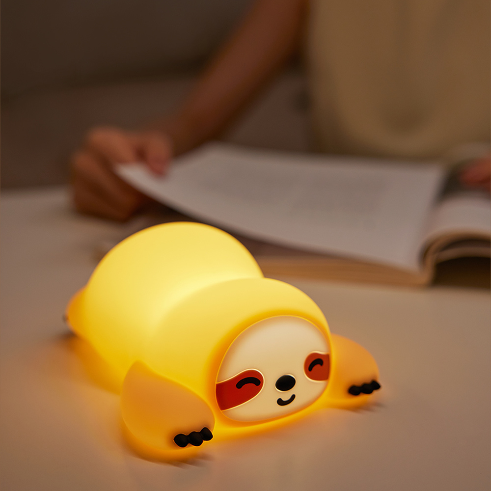 Acornia Sloth Tembel Hayvan Silikon Gece Lambası