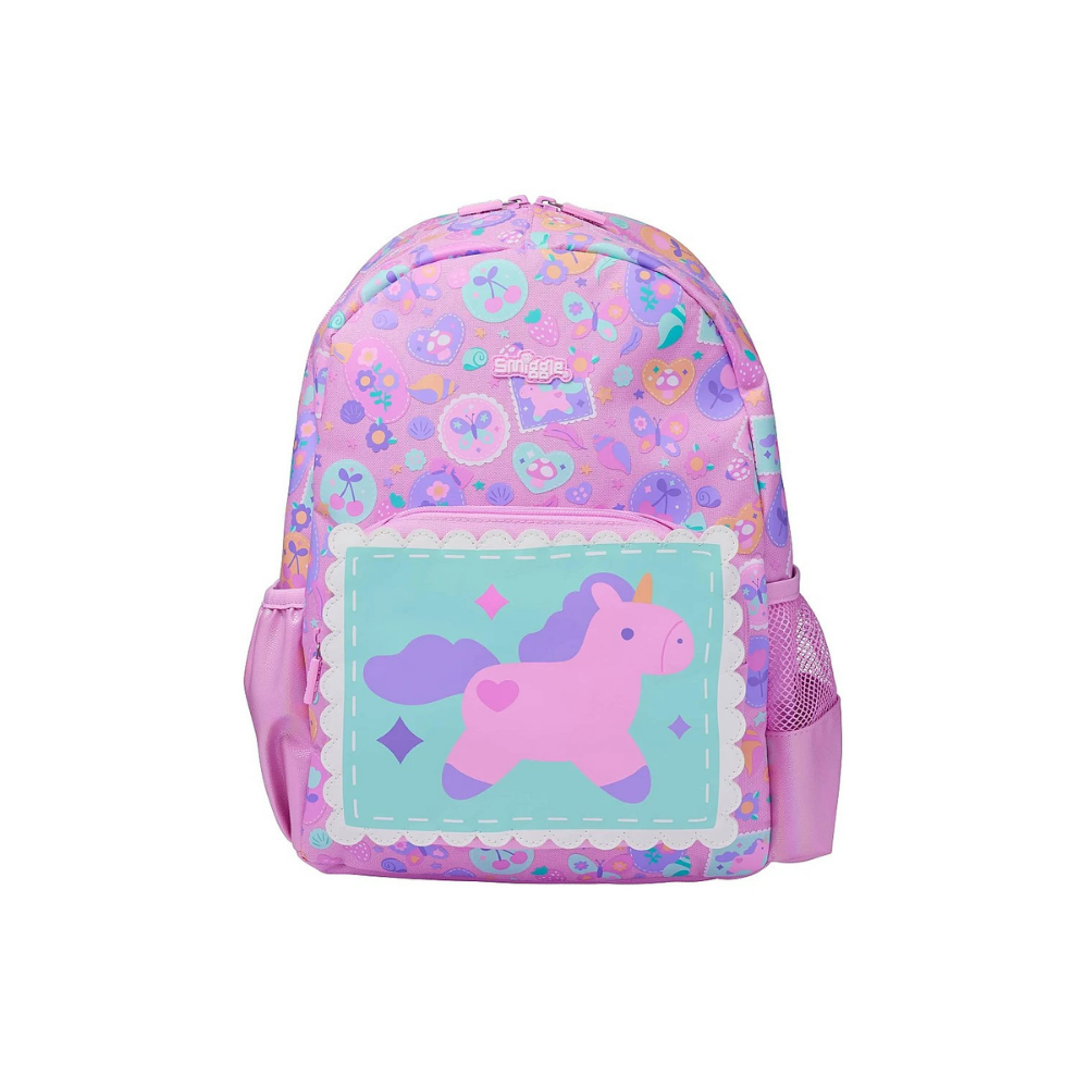 Smiggle Little Journeys Junior Karakter Kapüşonlu Sırt Çantası