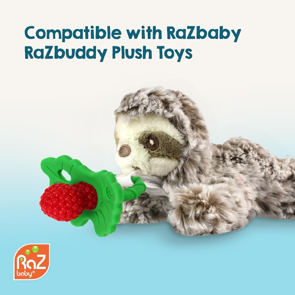 RaZbaby RaZberry Silikon Diş Kaşıyıcı | Kırmızı
