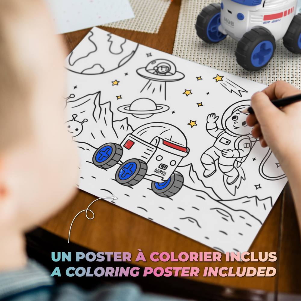 Mob Uzay Kaşifi Hikaye Projektörü İngilizce ve Fransızca Kitapçıklı