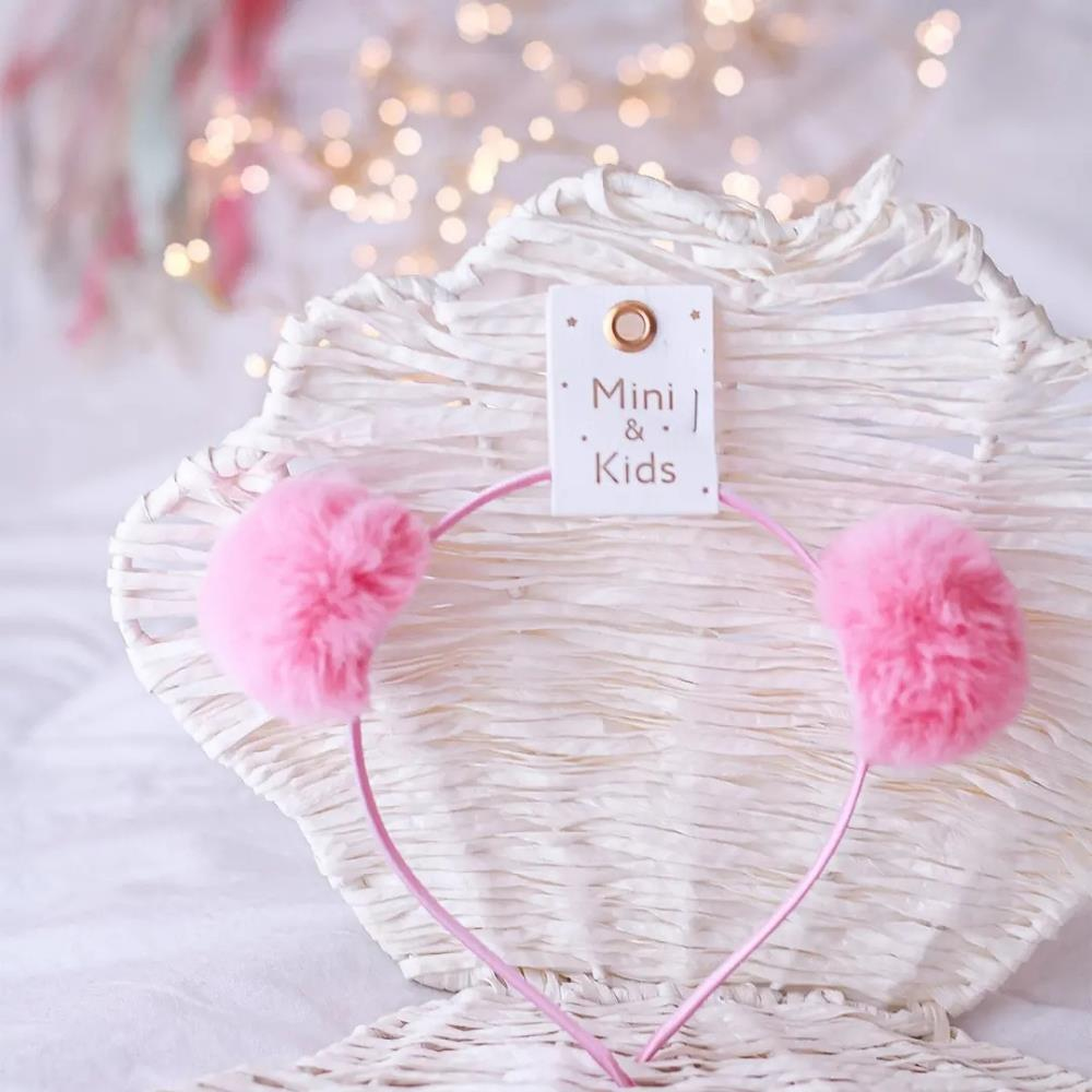 Mini & Kids Mini PonPon Taç Pembe