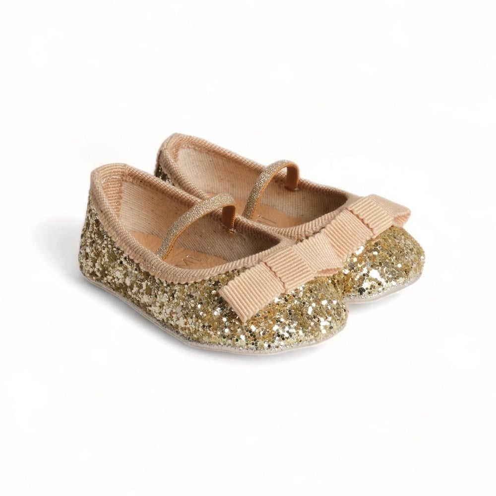 İpobomi Sparkle Altın Kız Bebek Patik