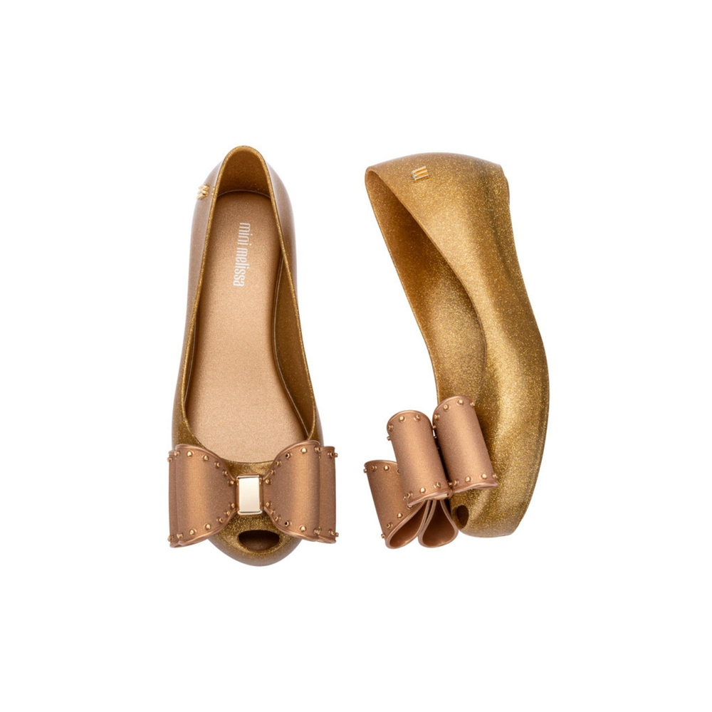 Mini Melissa Ultragirl Classic Bow Inf Çocuk Babet | Gold