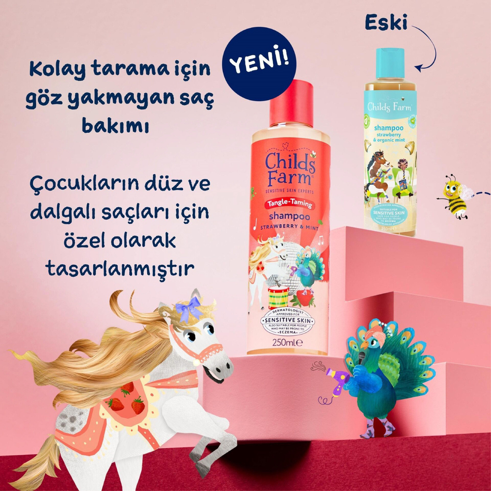 Childs Farm Çilek Ve Organik Nane Özlü Şampuanı 250 ml