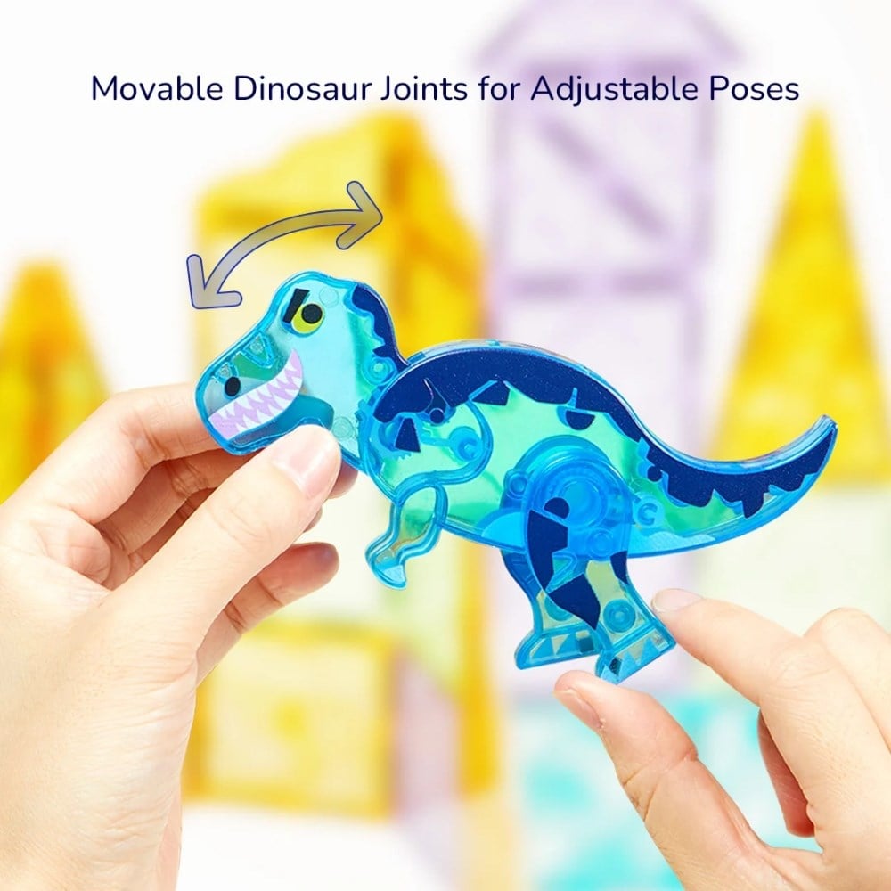 Mideer Renkli Magnetic Tiles Jurassic Macerası