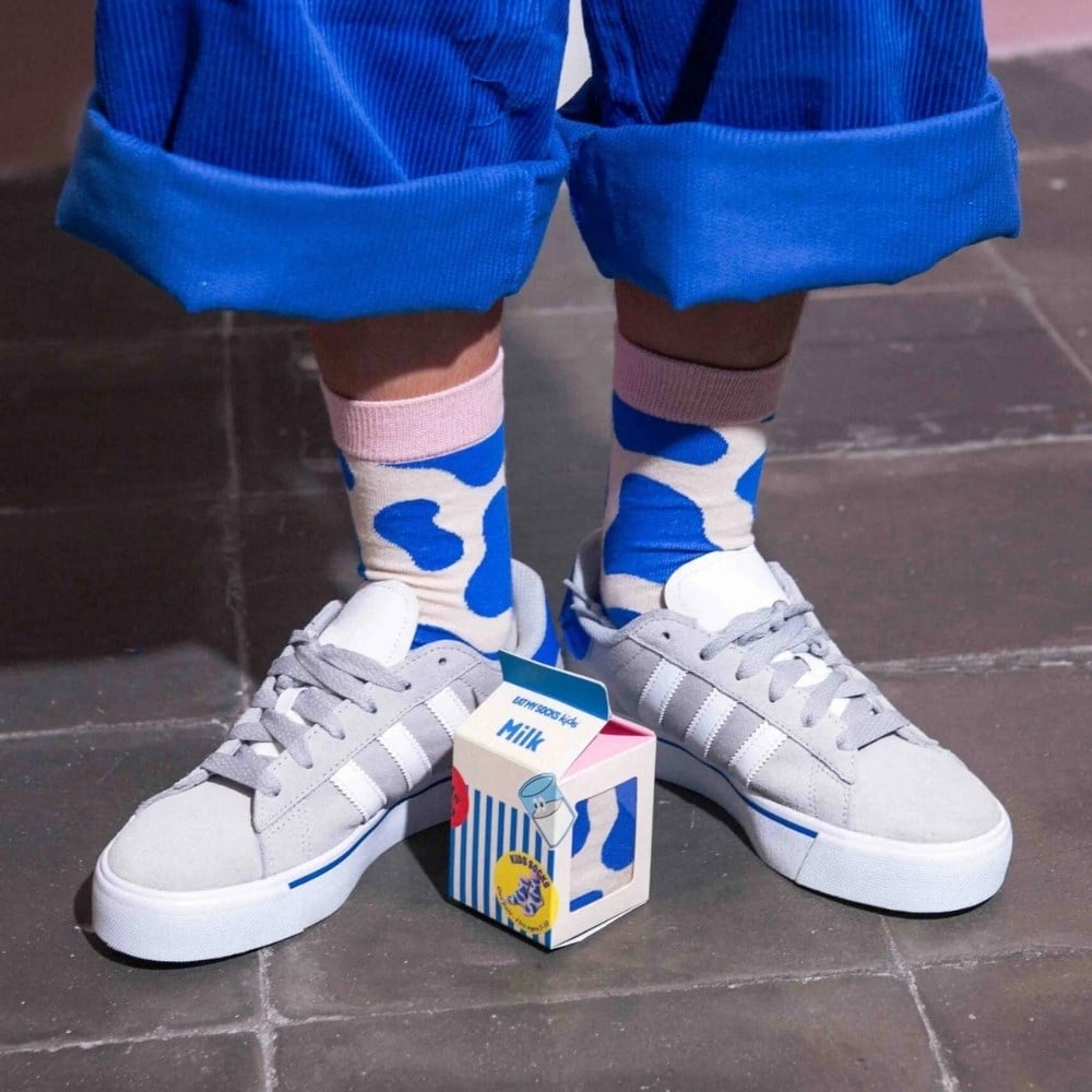 Eat My Socks Blue Milk Çocuk Çorap 5-10 Yaş