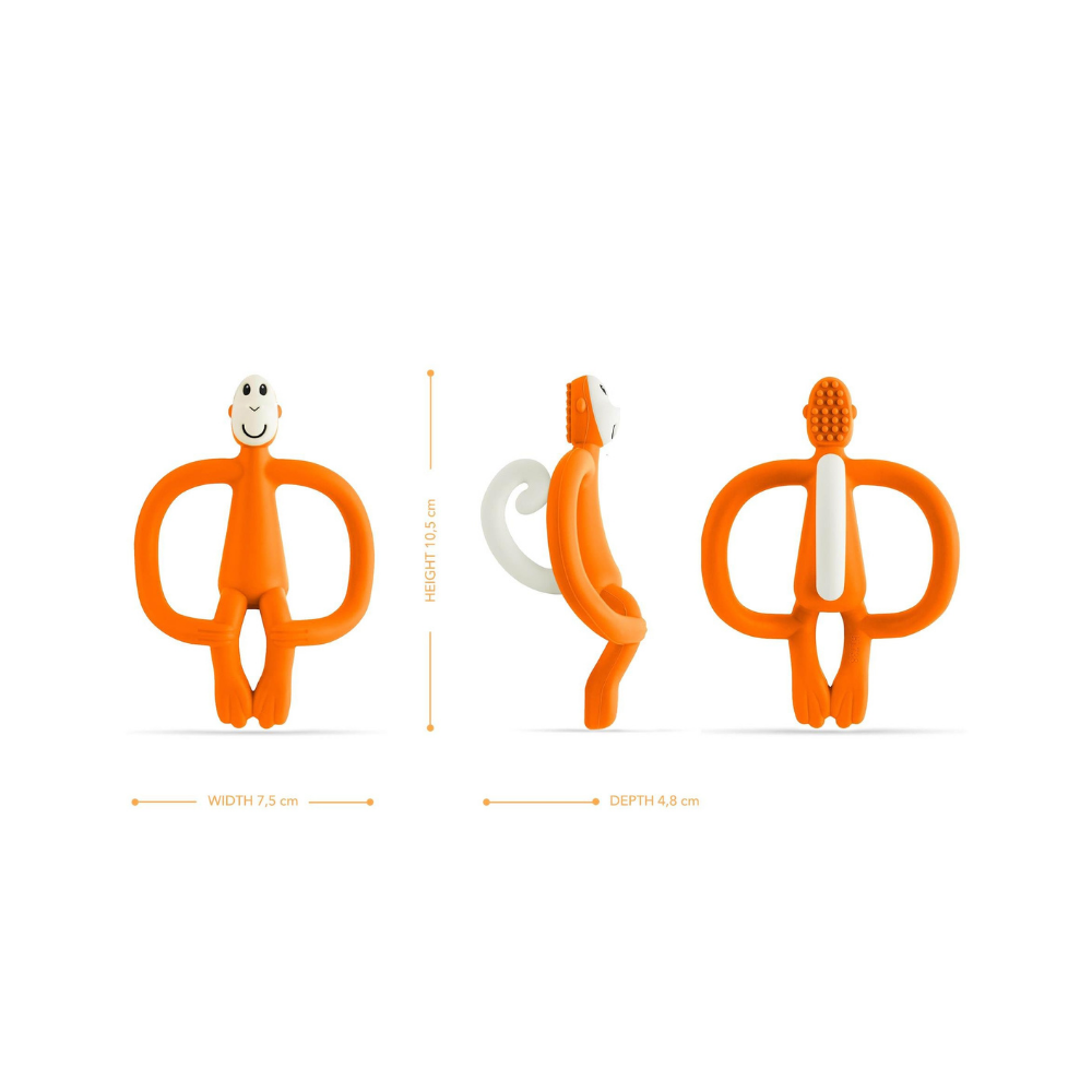 Matchstick Monkey Silikon Diş Kaşıyıcı Monkey Turuncu