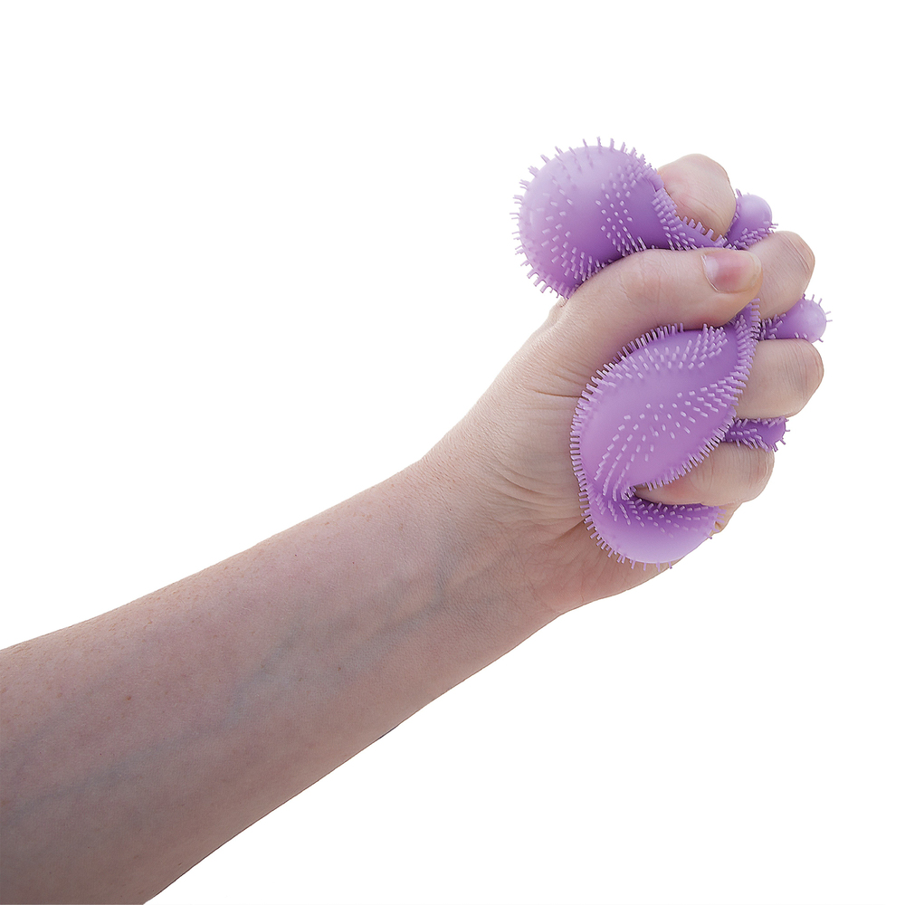 NeeDoh Fuzz Ball Flower Power Dokulu Squishy Oyuncak Mor