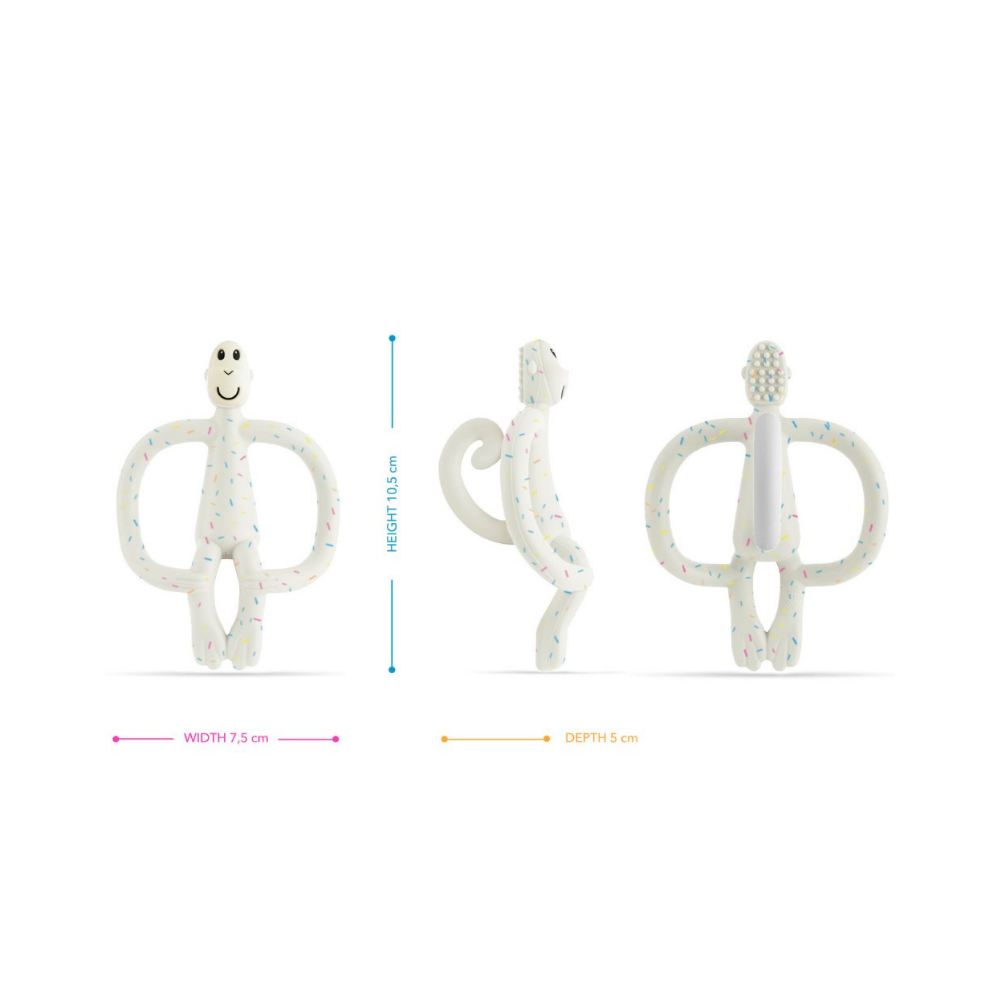 Matchstick Monkey Silikon Diş Kaşıyıcı Monkey Konfeti