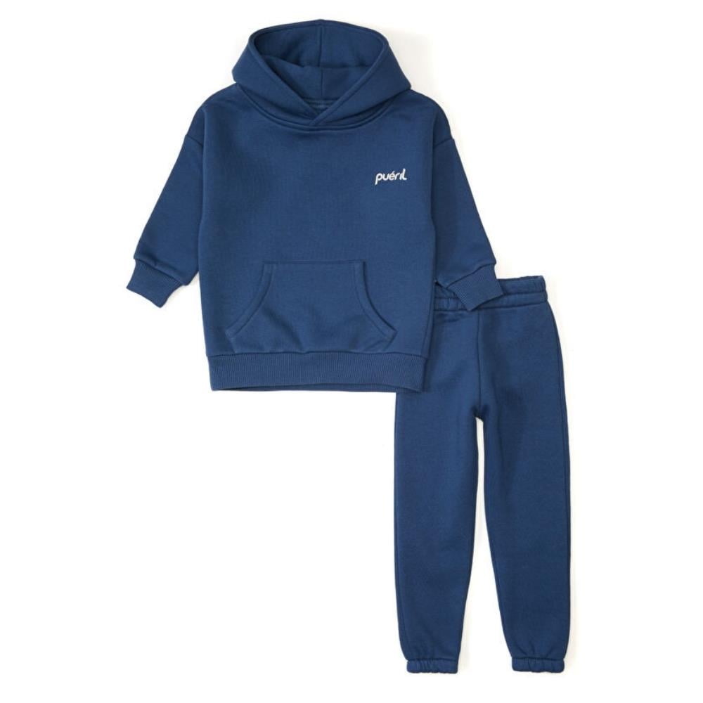 Pueril Kids Çocuk Eşofman Takımı Şardonlu Denim