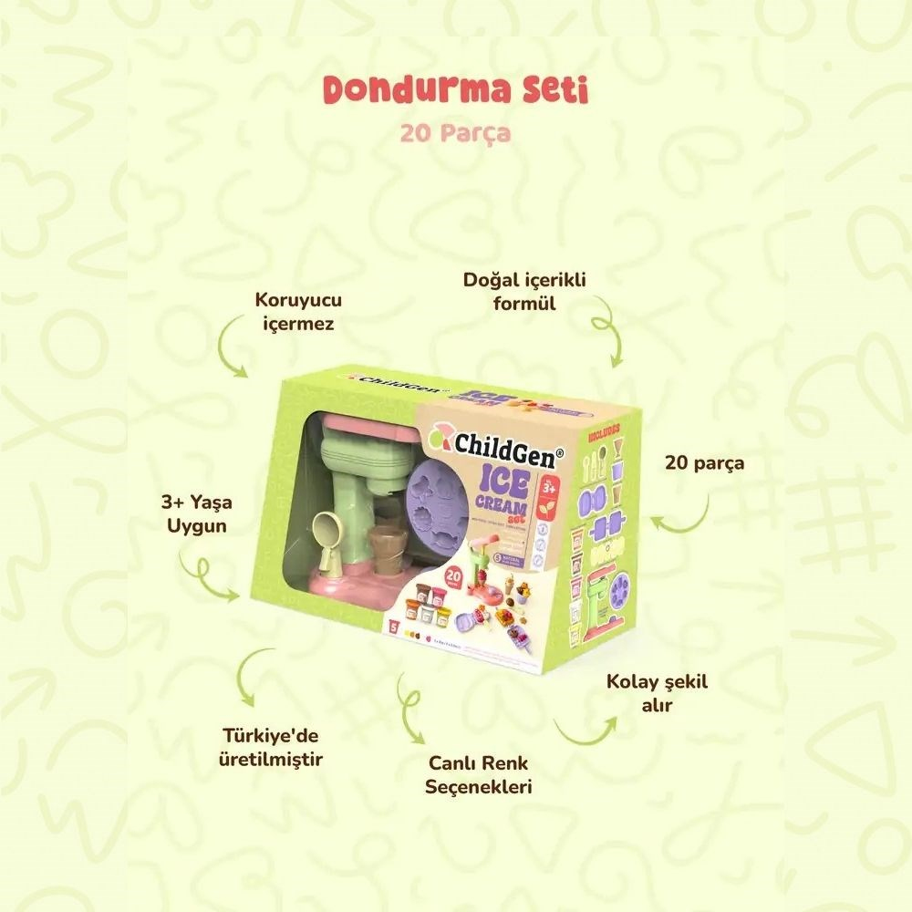 Childgen Play Dough Dondurma Seti