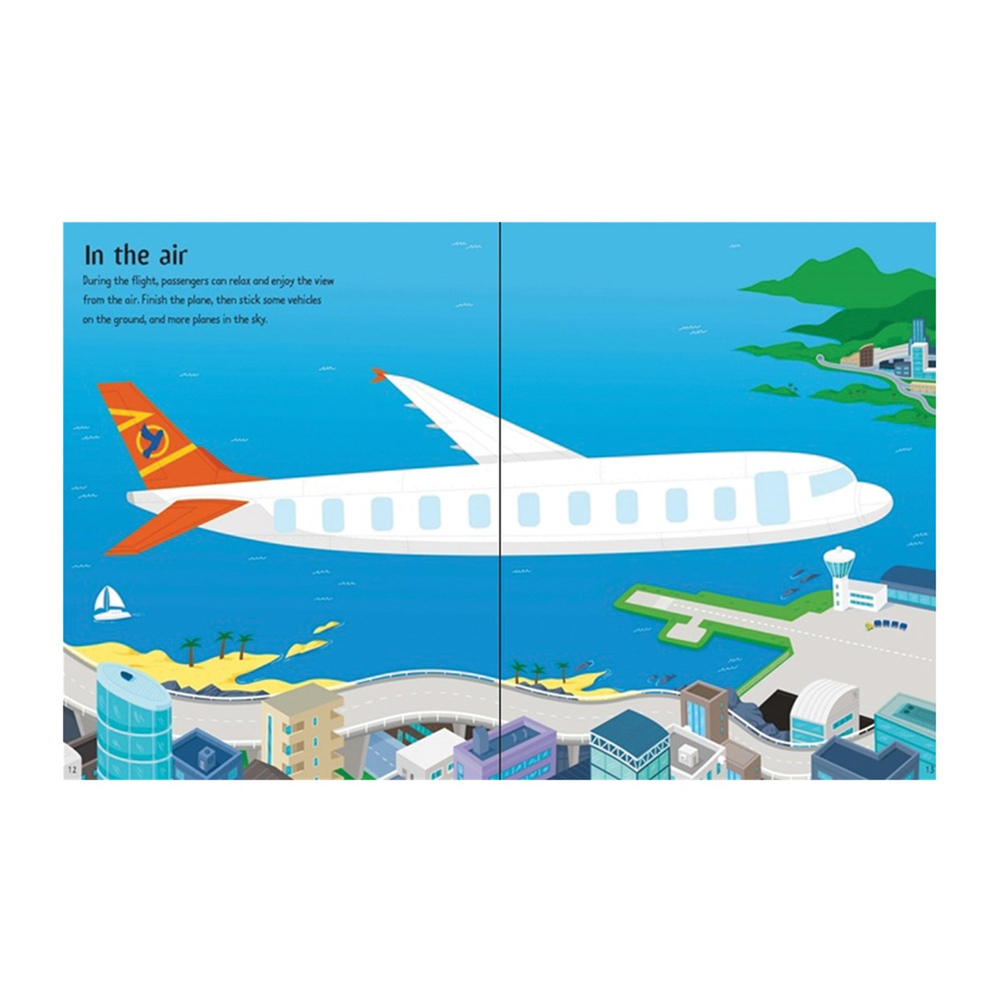 AIRPORT STICKER AND COLOURING BOOK