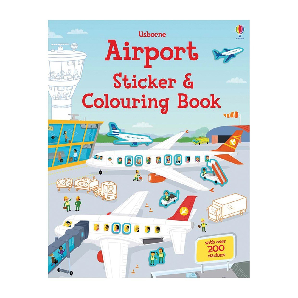 AIRPORT STICKER AND COLOURING BOOK