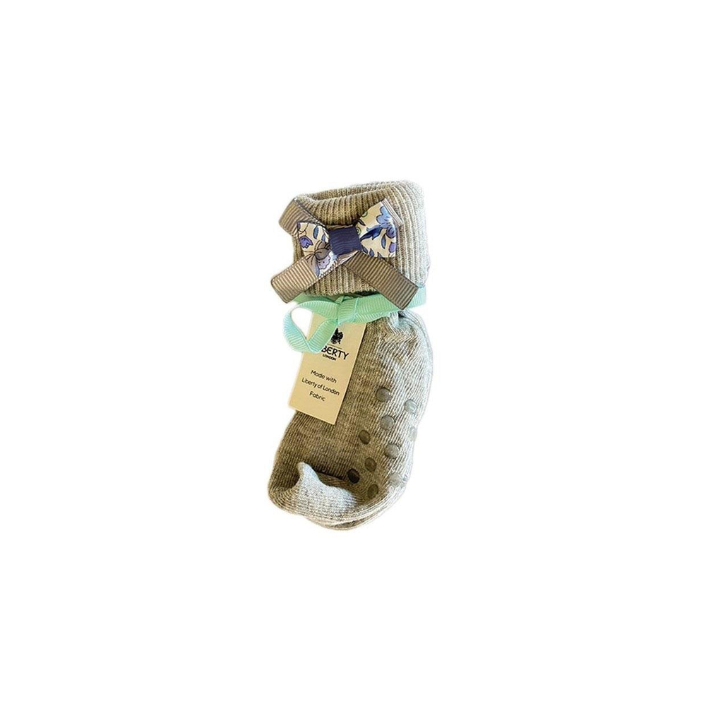 Aisha & Joe Liberty Print Fiyonk Çorap Gri Empress