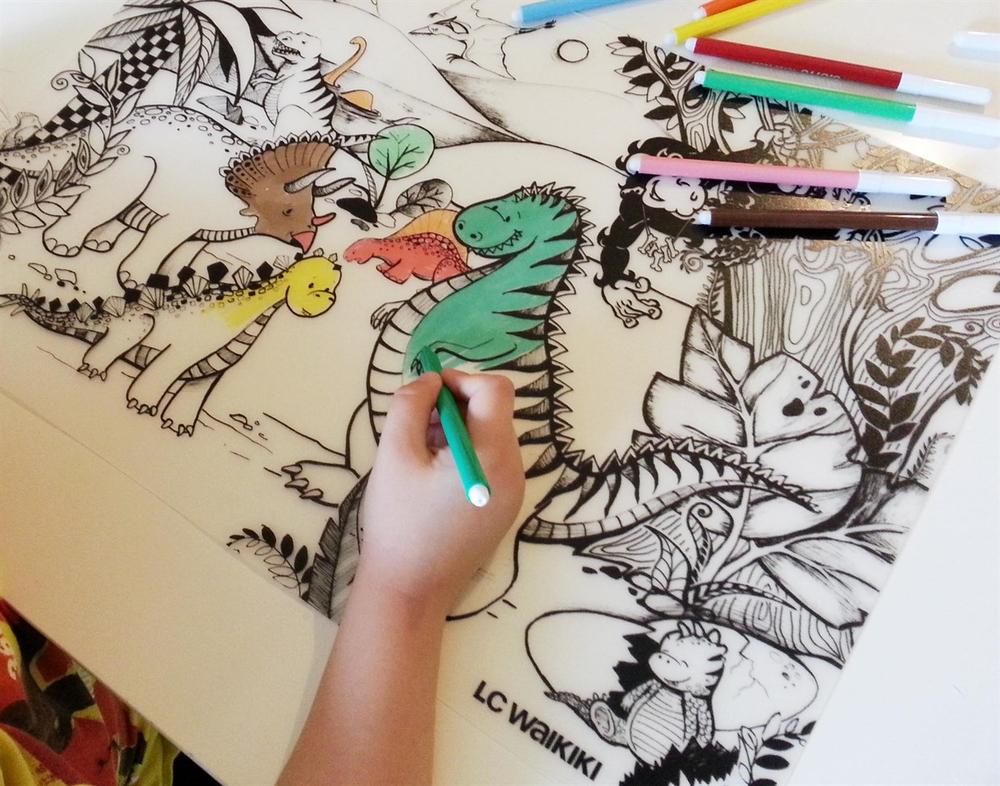 Akademi Çocuk Funny Mat Dinozorlar Çağı