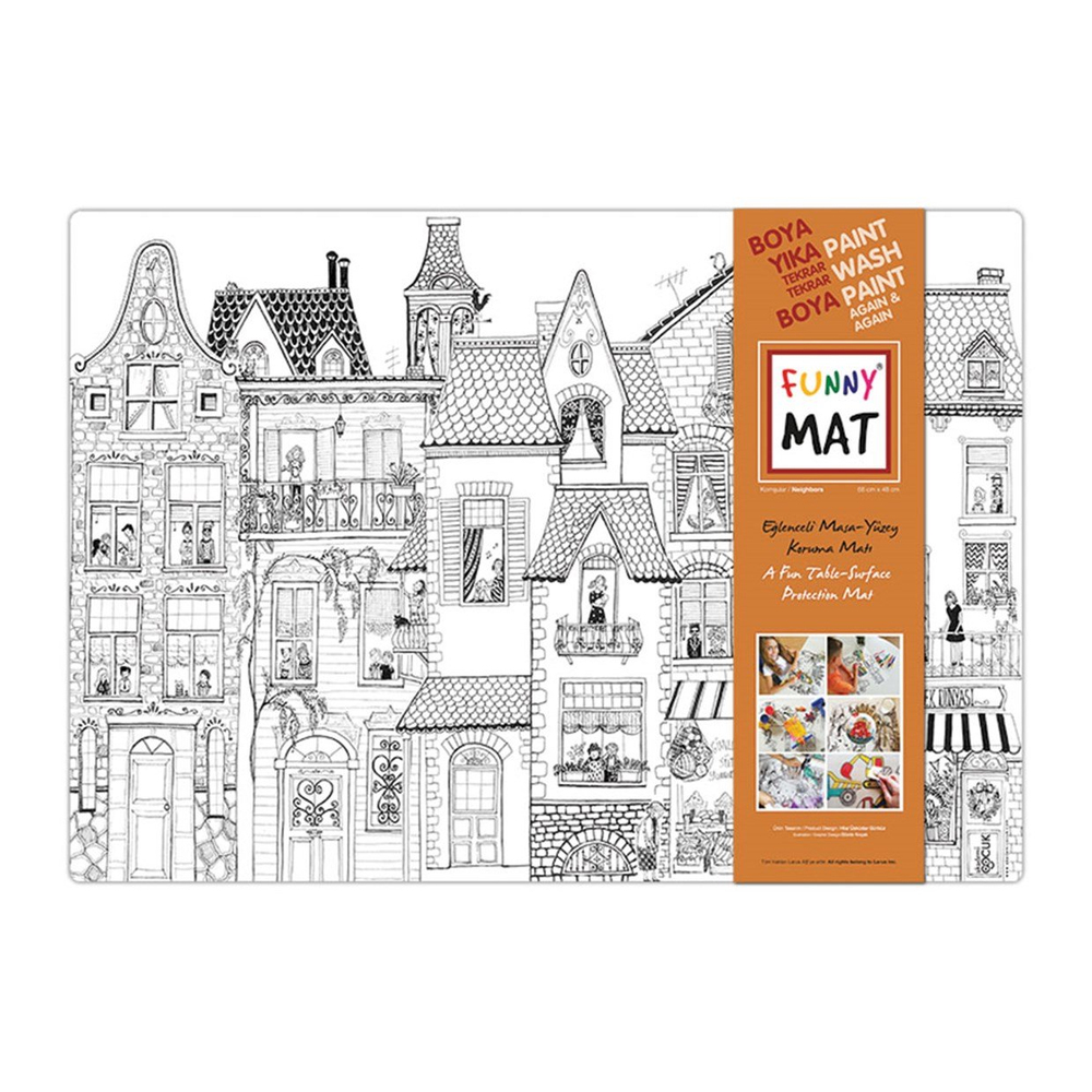 Akademi Çocuk Funny Mat Komşular