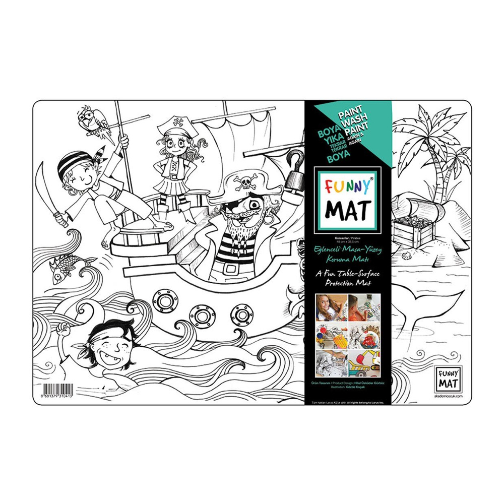 Akademi Çocuk Funny Mat Korsanlar