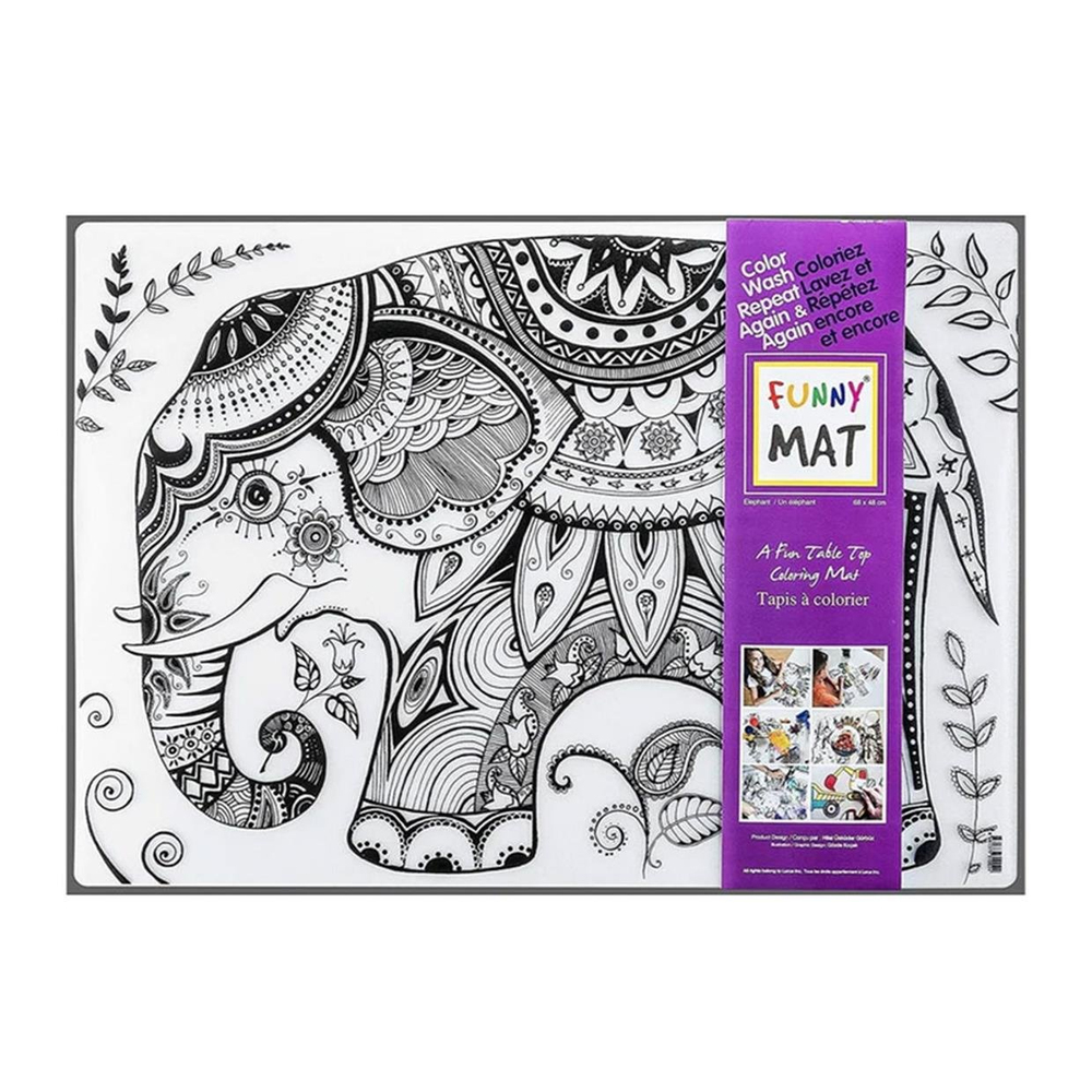 Akademi Çocuk Funny Mat Mandala Fil