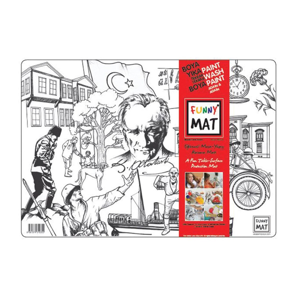 Akademi Çocuk Funny Mat Mustafa Kemal Atatürk