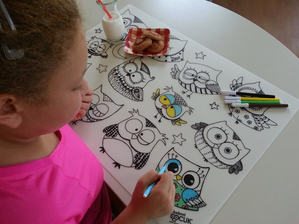 Akademi Çocuk Funny Mat Şaşkın Baykuşlar