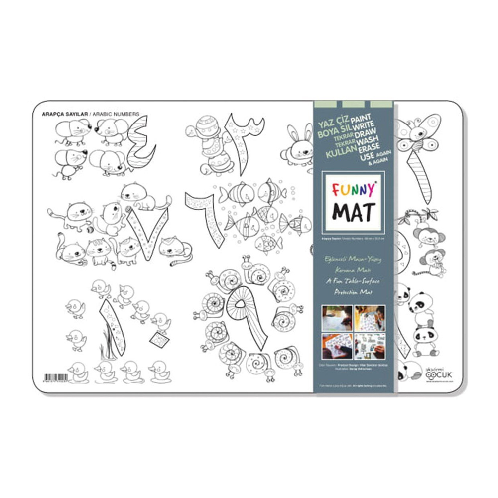 Akademi Çocuk Funny Mat Sayılar Arapça