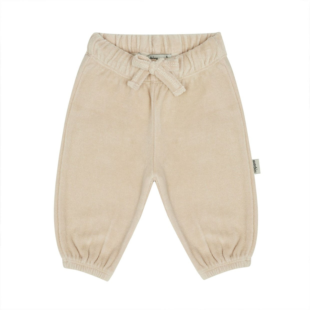 Antebies Beige Velvet Pantolon