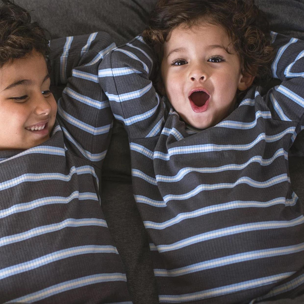 Antebies Bold Stripe Rib Pijama Takımı