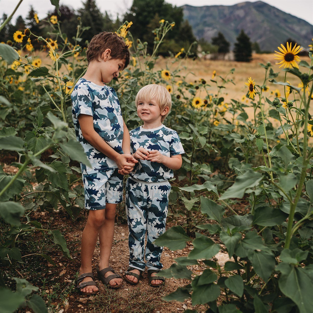 Antebies Camouflage Dino Kısa Kollu Pijama Takımı