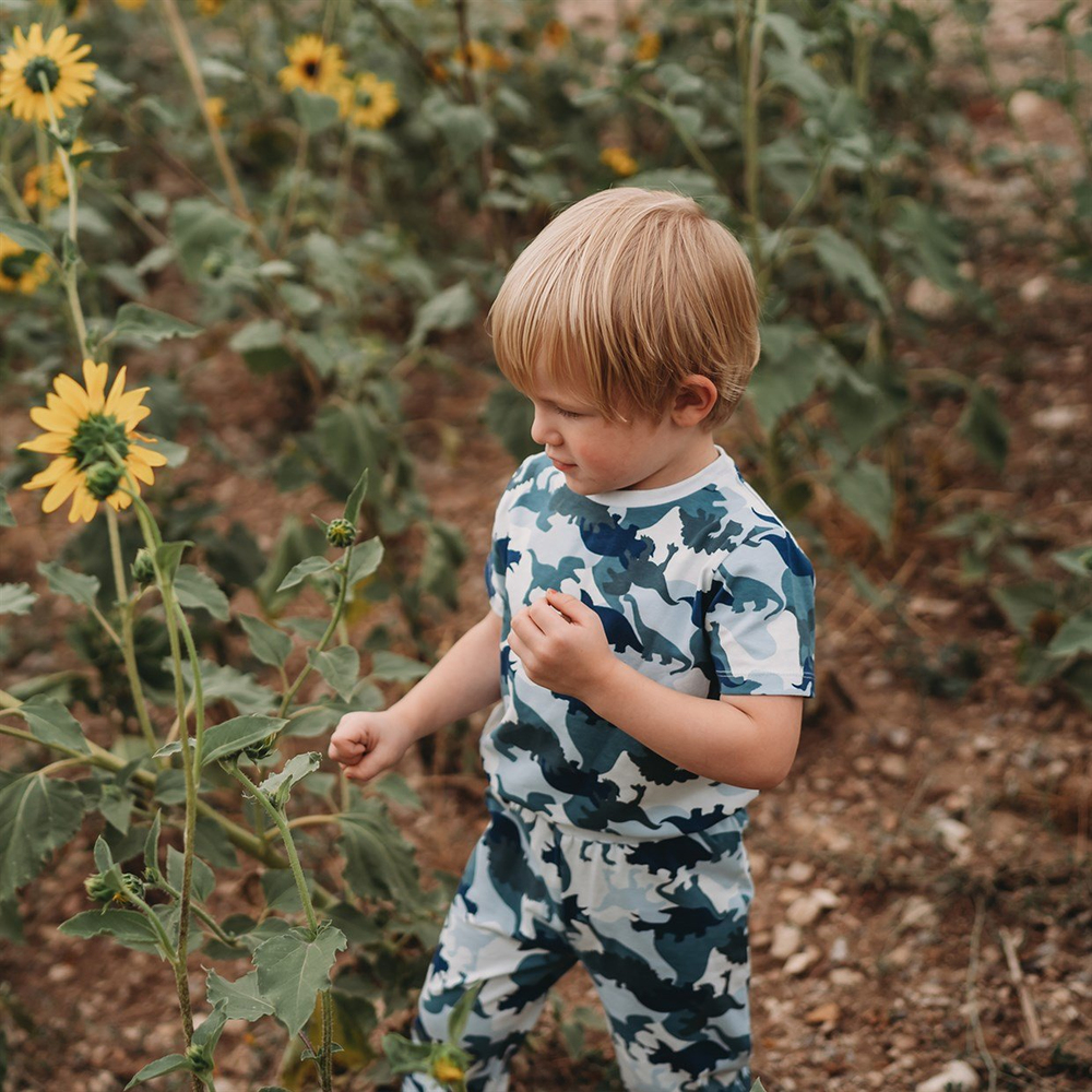 Antebies Camouflage Dino Kısa Kollu Pijama Takımı