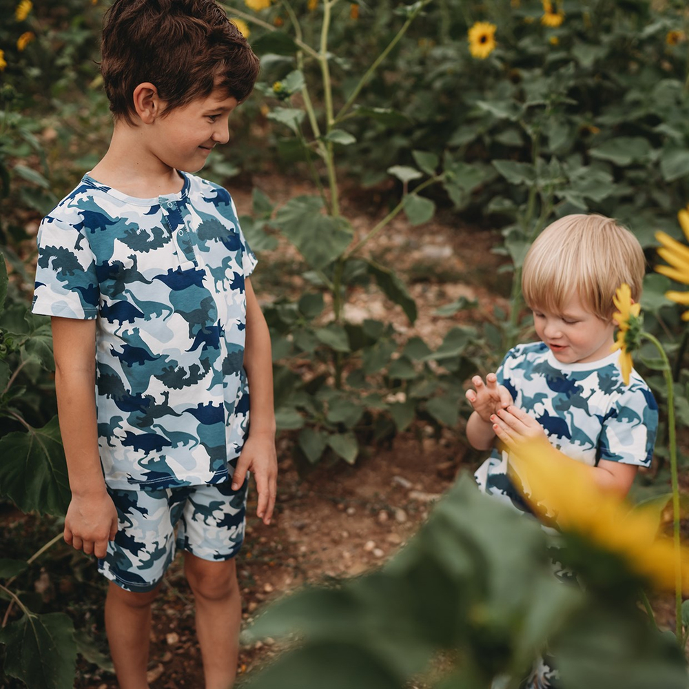 Antebies Camouflage Dino Şortlu Pijama Takımı