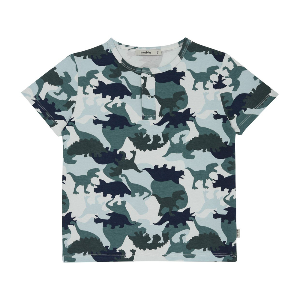 Antebies Camouflage Dino Şortlu Pijama Takımı
