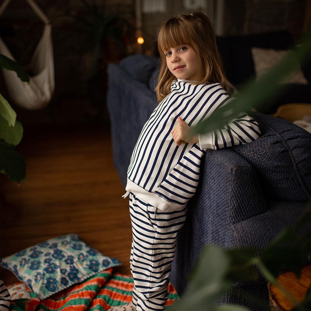 Antebies Çizgili Sweatshirt