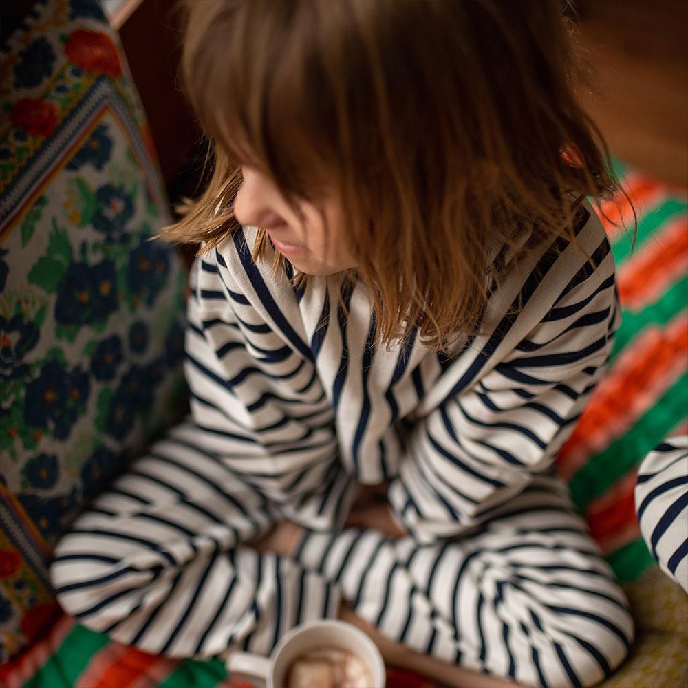 Antebies Çizgili Sweatshirt